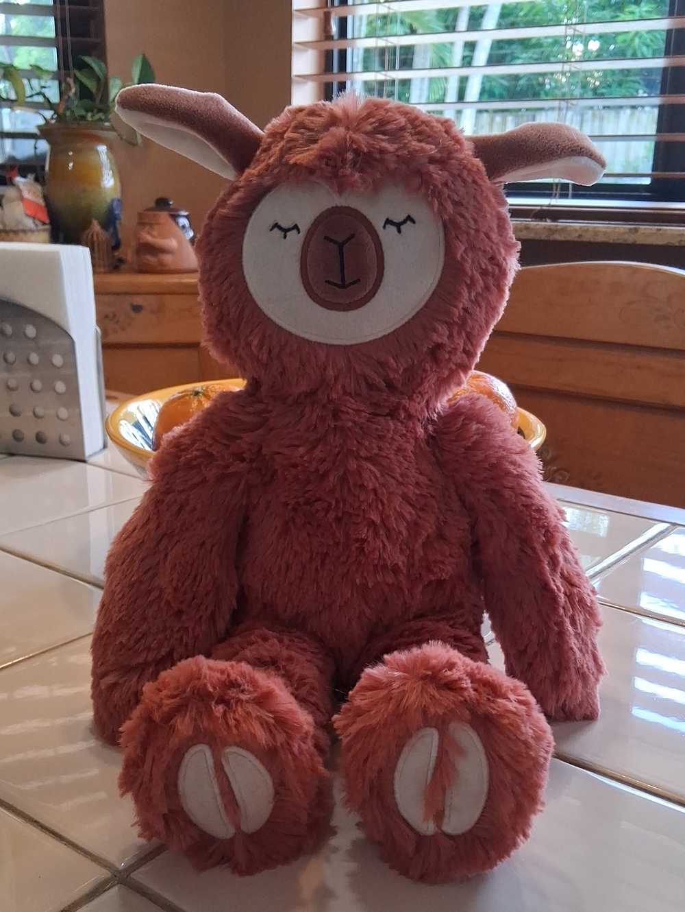Slumber Kins Copper Alpaca Plush Stuffed Animal - Softest Kids Companion Ever!
